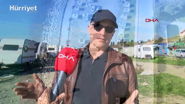 Beylikdüzü'nde sahil şeridi karavan parkına döndü; mahalleli tepkili