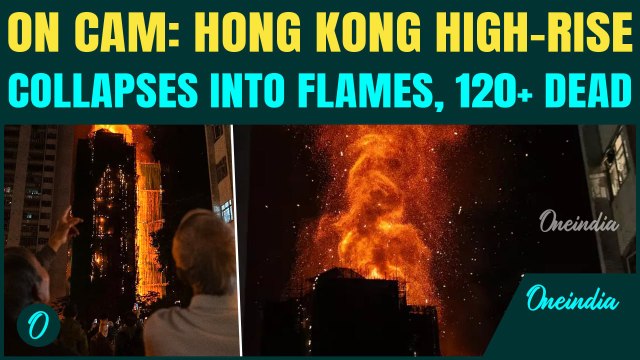 Hong Kong High Rise Fire MOST SHOCKING VIDEOS: 120+ DEAD As Charred Skeleton Towers STILL BURN