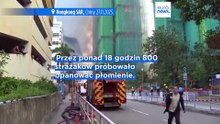 Hongkong:  katastrofalny pożar - dziesiątki ofiar i walka strażaków z ogniem