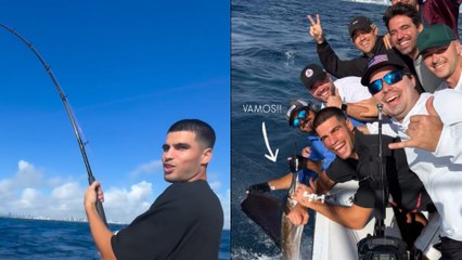 Tennis - ATP - Intersaison 2025/2026 - En vacances, Carlos Alcaraz lâche la raquette pour... la canne à pêche