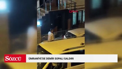 Eşinin aracını parçaladı, komşuya saldırdı