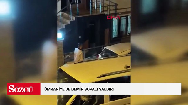Eşinin aracını parçaladı, komşuya saldırdı