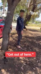 Man caught defecating in Australia