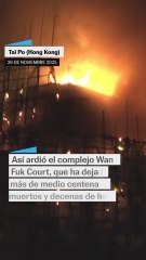 Los equipos de emergencias buscan a centenas de desaparecidos en el incendio en Hong Kong