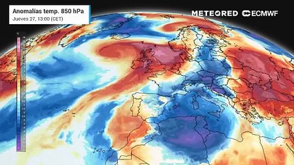 Entre el sábado y domingo, tras el frente frío, llegará una masa de aire polar