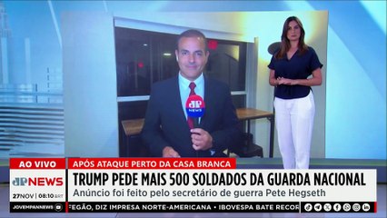 Trump pede 500 soldados da Guarda Nacional após ataque perto da Casa Branca