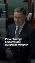 Power Outage Embarrasses Australian Minister