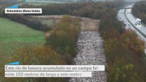 Río de basura en Reino Unido