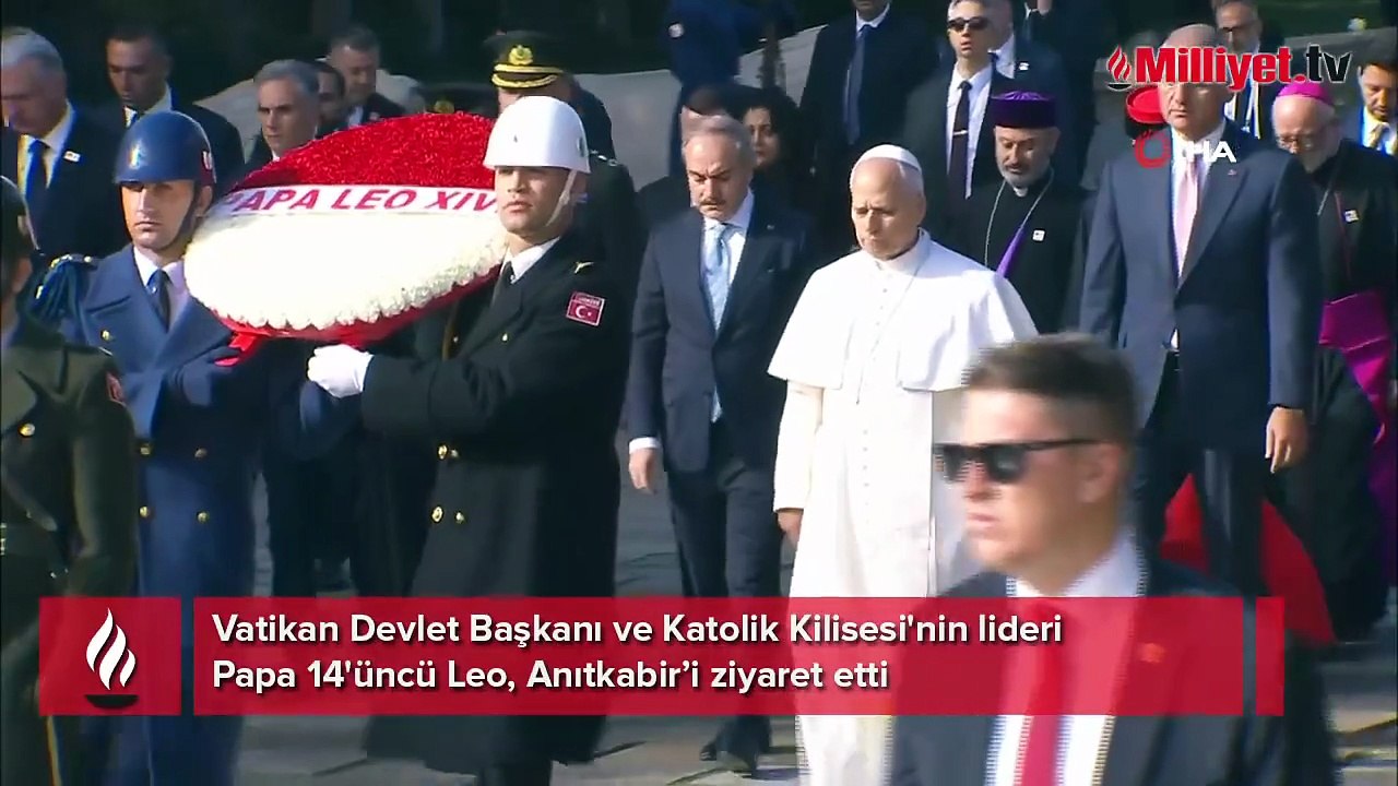 Papa 14. Leo, Anıtkabir’i ziyaret etti