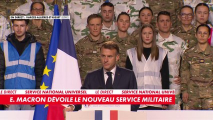 Emmanuel Macron a présenté les contours du nouveau service militaire national