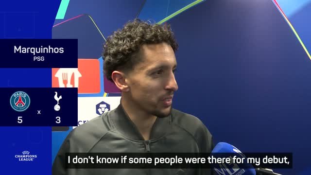 Emotional Marquinhos celebrates 500th PSG game