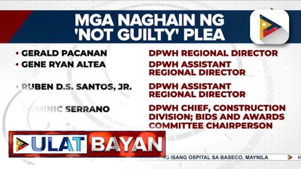 8 akusado sa anomalya sa flood control projects sa Oriental Mindoro, naghain ng 'not guilty' plea