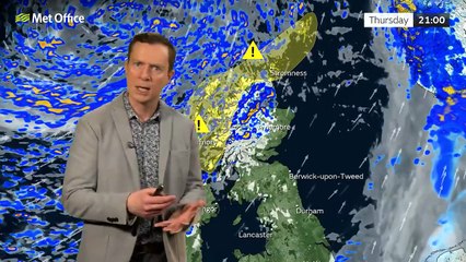 Met Office Thursday Afternoon weather forecast 27/11/2025
