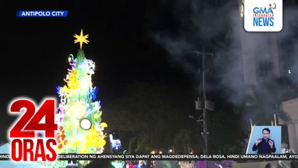 Giant eco-friendly Christmas tree, inilawan sa Antipolo | 24 Oras