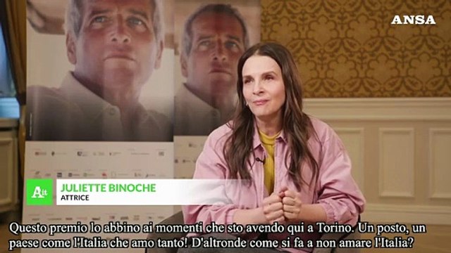 Juliette Binoche riceve la Stella della Mole al Torino Film Festival