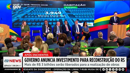 Governo anuncia R$ 726 milhões para reconstrução no RS