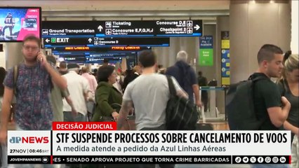 STF suspende processos sobre cancelamento de voos