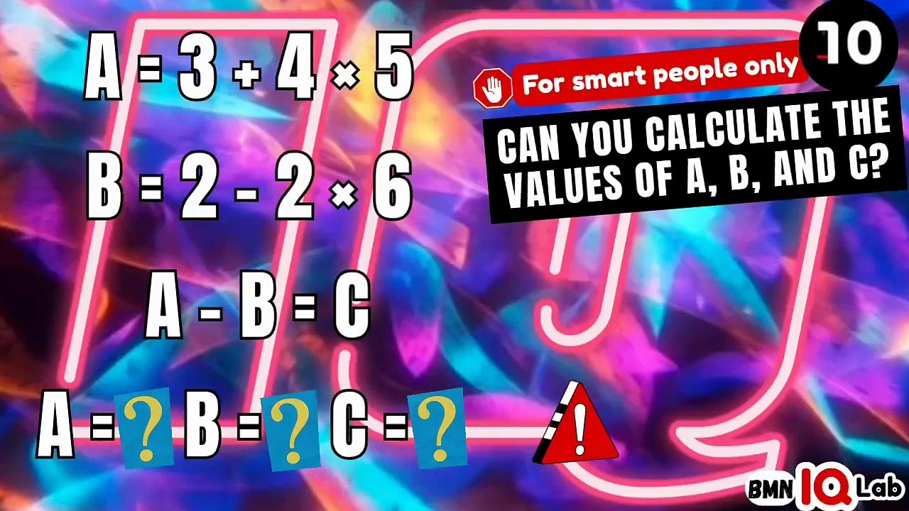 Can you calculate the values of A, B, and C? (P.8) 🔠