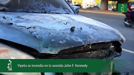 Yipeta se incendia en la avenida John F. Kennedy
