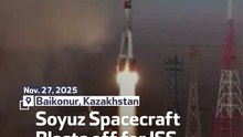 Soyuz Spacecraft Blasts off for ISS with Russian, American Crew