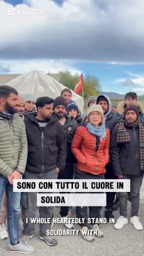 Greta Thunberg a sorpresa a Montemurlo a fianco dei lavoratori