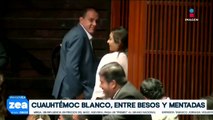 Cuauhtémoc Blanco manda beso a diputada tras recordarle sus episodios de violencia