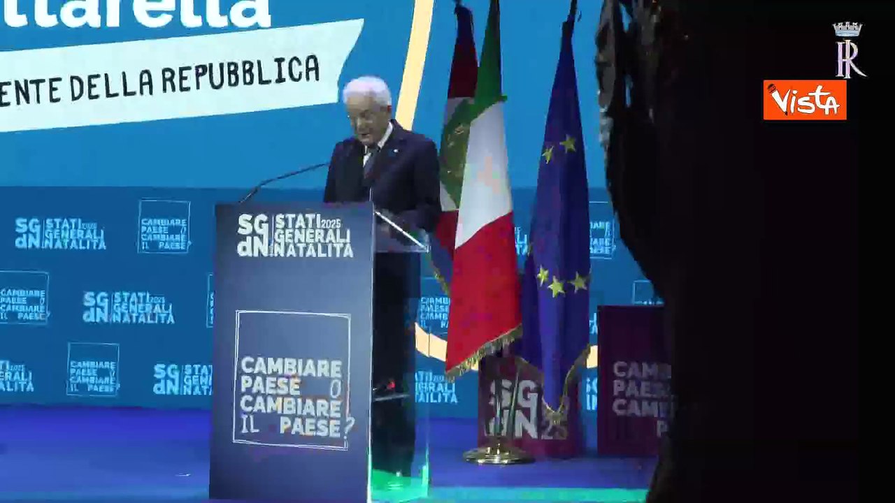Mattarella: Natalità tema vitale per il nostro Paese e per l'Europa