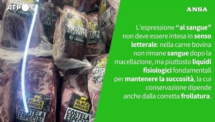 Ansa VERIFIED - E' vero che la carne e' piu' digeribile se al sangue?