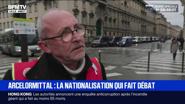 Des syndicats manifestent devant l'Assemblée alors que LFI propose une nationalisation d'ArcelorMittal France