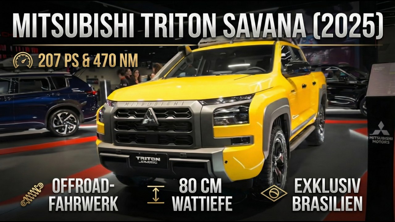 Mitsubishi Triton Savana (2025) – Extrem-Offroader nur für Brasilien