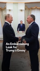 An Embarrassing Leak  forTrump’s Envoy