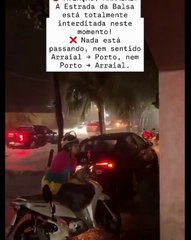 Temporal provoca alagamentos, prejuízos e transtornos em Porto Seguro e outras cidades baianas