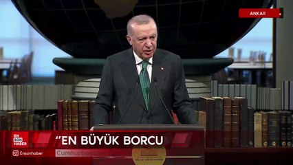 Cumhurbaşkanı Erdoğan: Filistin halkına en büyük borcumuz adalettir