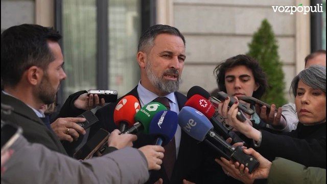 Abascal pide un programa de protección de testigos para Koldo y Ábalos porque no sabemos de lo que es capaz la mafia de Sánchez