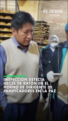 Inspección detecta  heces de ratón en el horno de dirigente de panificadores en La Paz