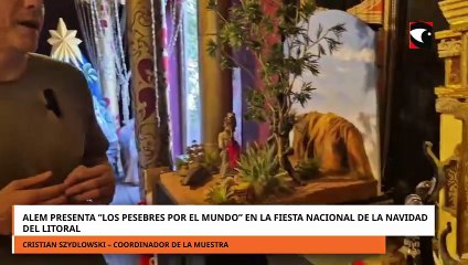 Alem presenta “Los pesebres por el mundo” en la Fiesta Nacional de la Navidad del Litoral