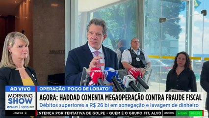 Haddad explica MEGAOPERAÇÃO ao vivo: “PREJUÍZOS de mais de R$70 BILHÕES”