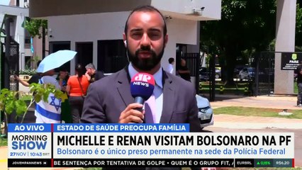 Michelle e Renan VISITAM Bolsonaro na PF; estado de saúde PREOCUPA família