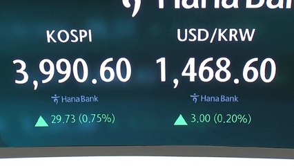 금리 인하 기대 약화에...코스피 3,980선 마감 / YTN