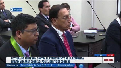 El expresidente peruano Martín Vizcarra es condenado a 14 años de prisión por sobornos