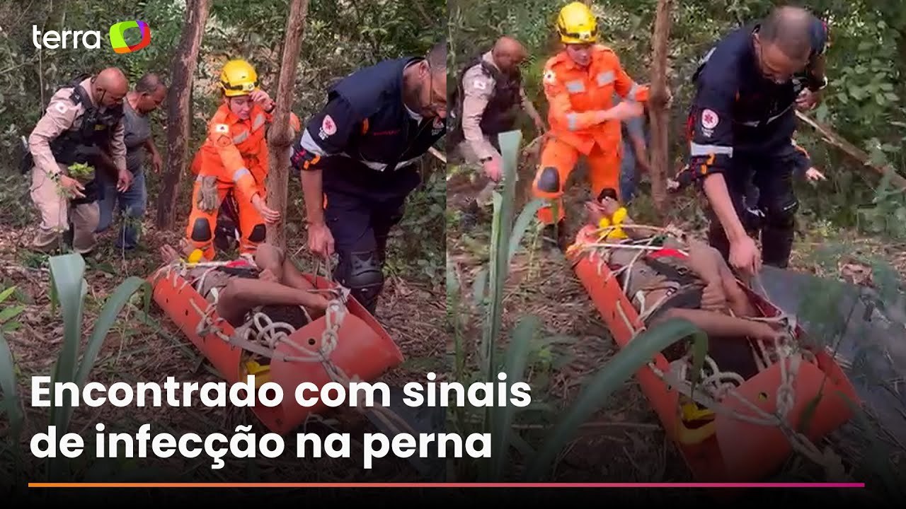 Homem sobrevive quatro dias após cair em grota...