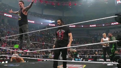 Roman Reigns The Usos Cody Rhodes and Cm Punk destroys Logan Paul after Raw went of air