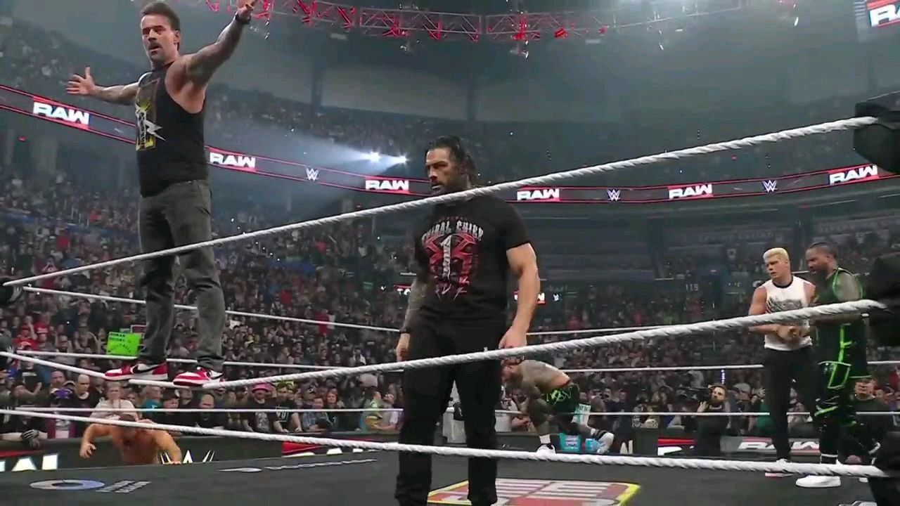 Roman Reigns The Usos Cody Rhodes and Cm Punk destroys Logan Paul after Raw went of air