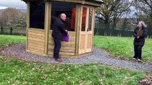 Paul Thorburn officially opens outdoor classroom in Talgarth