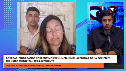 Correntinos denuncian mal accional policial y de tránsito municipal en Posadas tras accidente.mp4