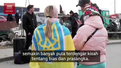 'Kami diperlakukan seperti binatang' Rasisme dialami pengungsi non-Ukraina - BBC News Indonesia