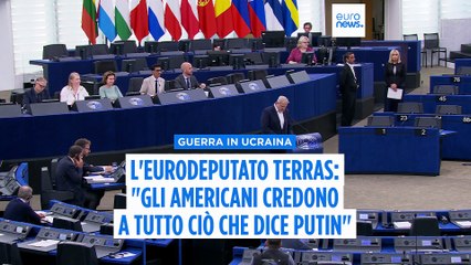 "Gli americani credono a tutto ciò che dice Putin", dice a Euronews l'eurodeputato Terras