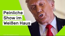 Donald Trump: Peinliche Show im Weißen Haus - plötzlich lachte "The Don" laut auf