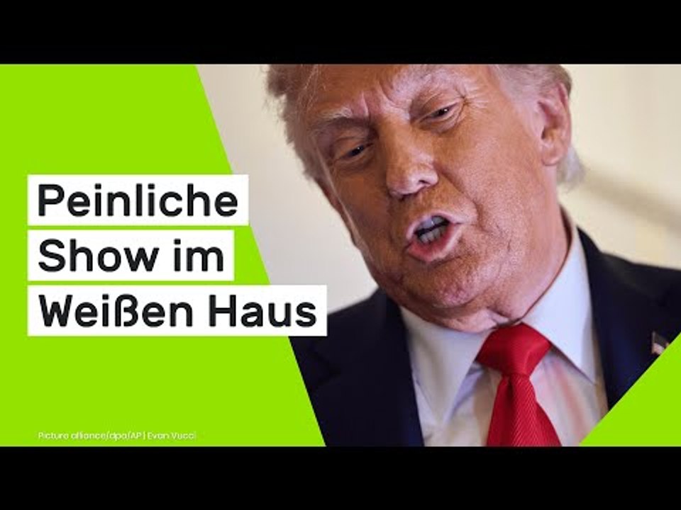 Donald Trump: Peinliche Show im Weißen Haus - plötzlich lachte 'The Don' laut auf