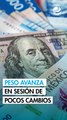 Peso mexicano avanza marginalmente frente al dólar en sesión de pocos cambios